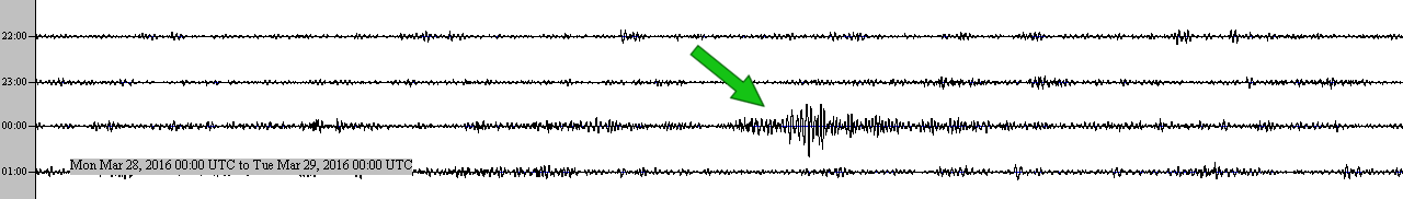 Pavlof seismic data