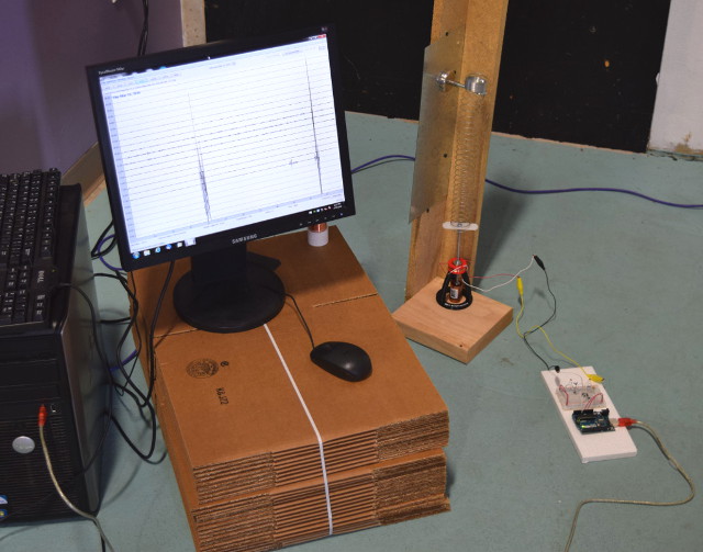 Seismometer setup