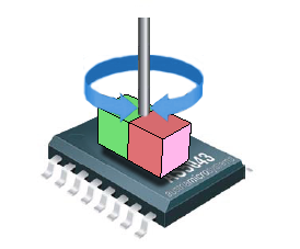 Long block magnet on sensor
