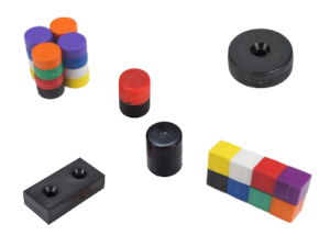 Variety of plastic coated magnets that will not rust