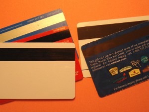 Credit car strips