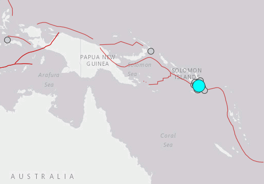 Map of solomon islands