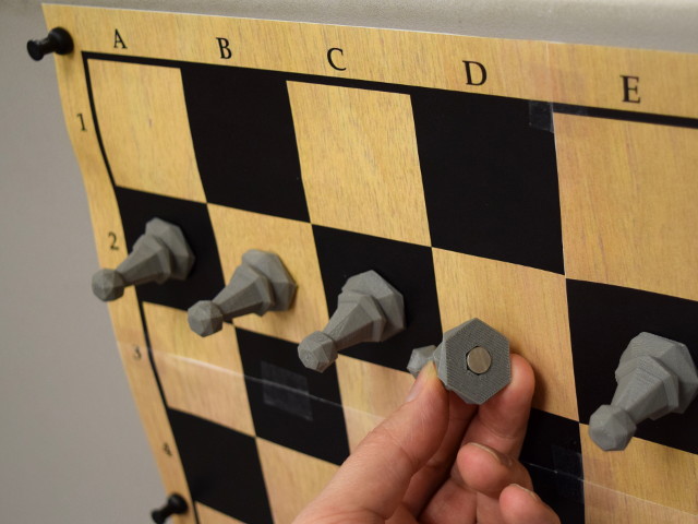 Magnetic chess board