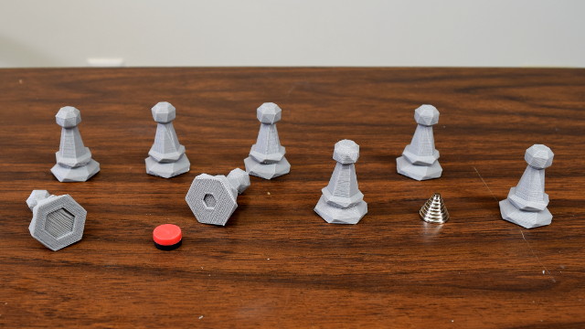 Magnetic chess pieces