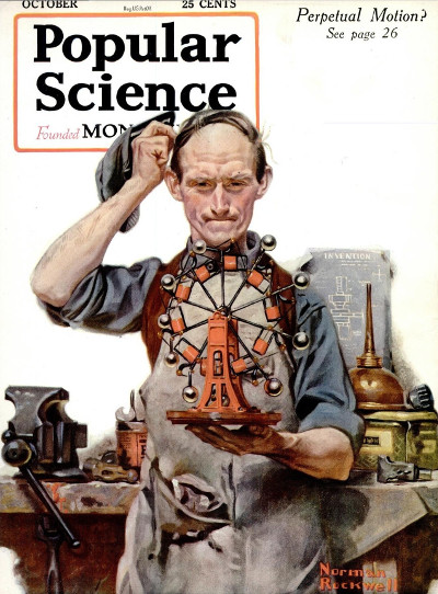 popular science magazine cover for free energy