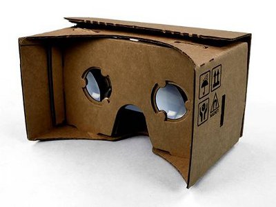 Google glasses made of cardboard