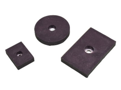 Custom rubber hook magnets with open hole to attach any type of hardware