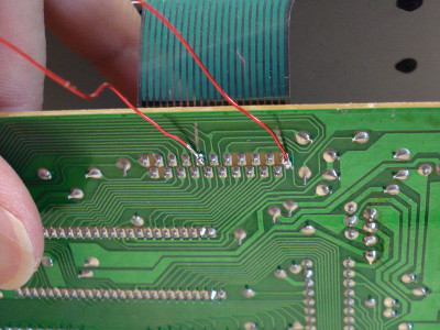 Wires connected to a circuit board