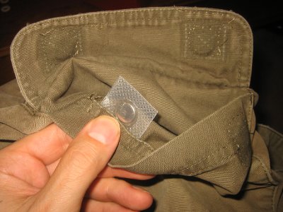 Sewing magnet inside pants pocket