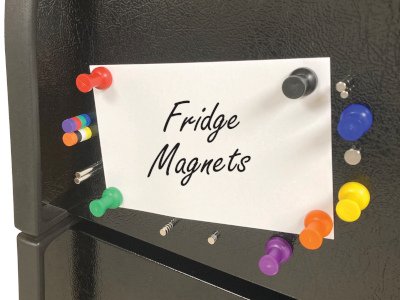 Assortment of colorful neodymium fridge magnets