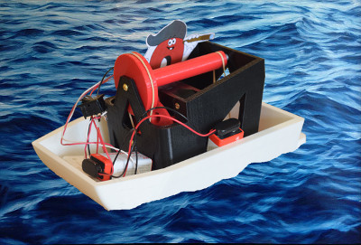 Boat using a magnetic coupling