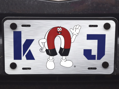 Magnetic license plate