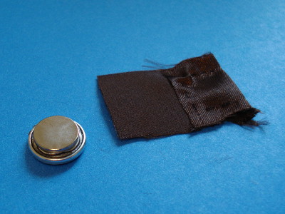 Magnet sewn into pocket