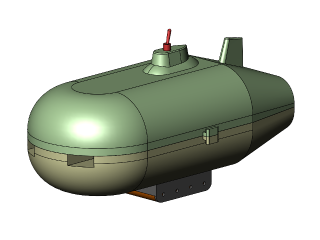 3d model of submarine