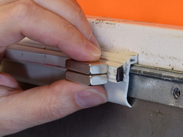 Remagnetizing seal with neodymium magnets