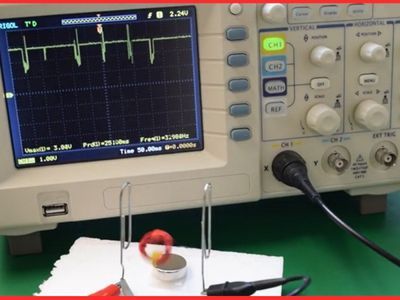 Magnetic experiment being performed