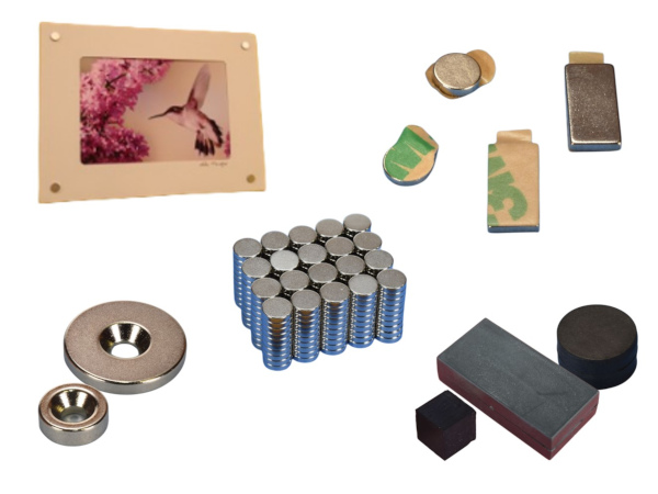 Vast selection of adhesive, disc, rubber and countersunk magnets to hang arts, crafts and posters on walls