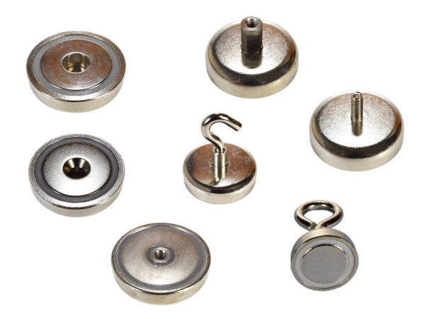 All sizes, strengths and coatings of standard size mounting magnets