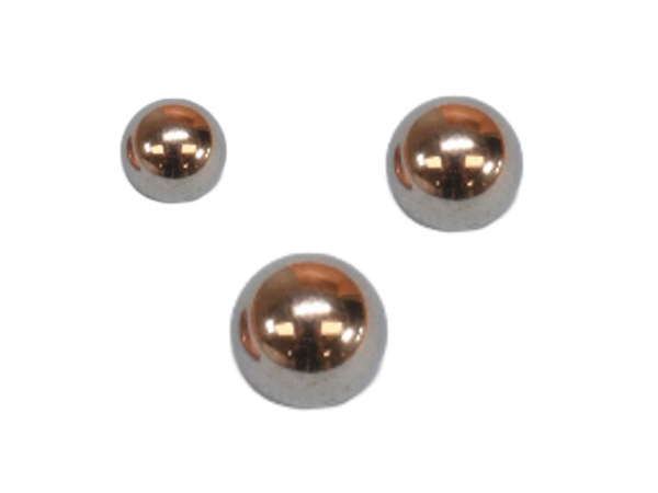 Steel balls with nickel coating for magnetic sculptures, bearings and other projects