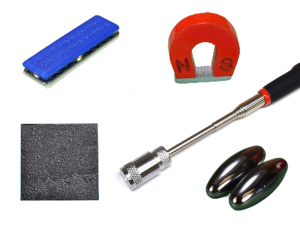 Selection of magnet related products such as telescoping magnets, magnet fidget toys, pyrolytic graphite, etc.