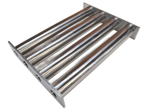 Food grade stainless steel 304 magnetic filter rods in a magnetic grate assembly