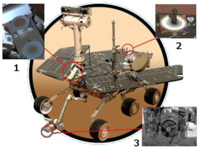 Mars rover using array of neodymium magnets
