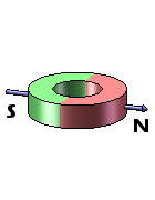 Diametrically magnetized ring magnet 1