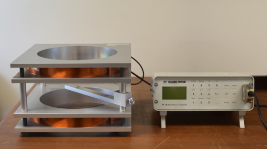 Testing magnet field/flux strength using Helmholtz coils