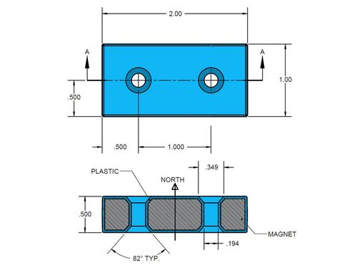 by0x08dcspc-blk-neodymium-plastic-coated-countersunk-block-magnet--thumbnail-2